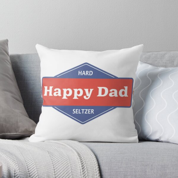 Happy Dad Hard Seltzer! Favorite Shirt! Trending T shirt! Throw Pillow RB1810 product Offical nelkboys Merch